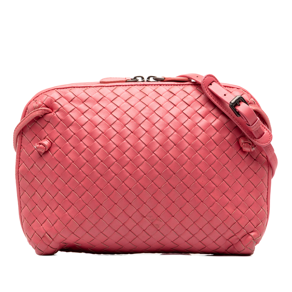 Pre-Loved Bottega Veneta Nappa Intrecciato Nodini Crossbody